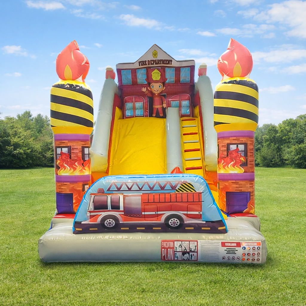 Dmuchana zjeżdżalnia Straż Pożarna 